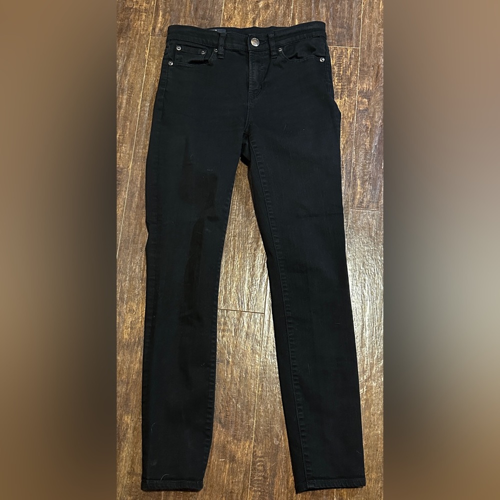 J. Crew High Rise Skinny Black Jeans Women’s Size 26